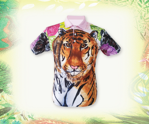 เสื้อโปโลพิมพ์ลายภาพวาดฝีพระหัตถ์ฯ Tiger 20
