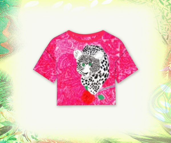 เสื้อยืดคอกลมผู้หญิงพิมพ์ลายภาพวาดฝีพระหัตถ์ฯ
