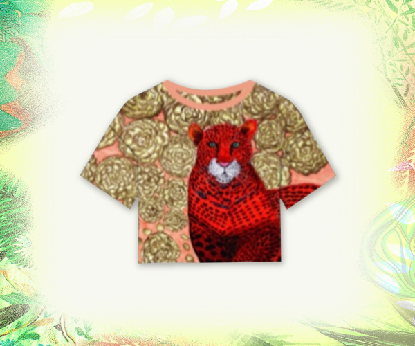 เสื้อยืดคอกลมผู้หญิงพิมพ์ลายภาพวาดฝีพระหัตถ์ฯ